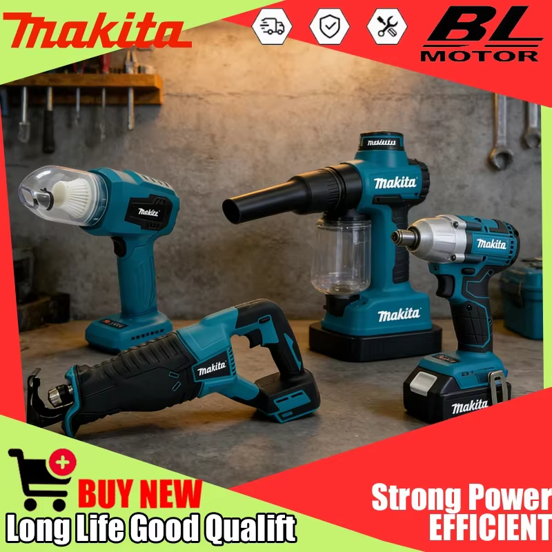 Makita propose divers modèles d'outils électriques portables sans fil