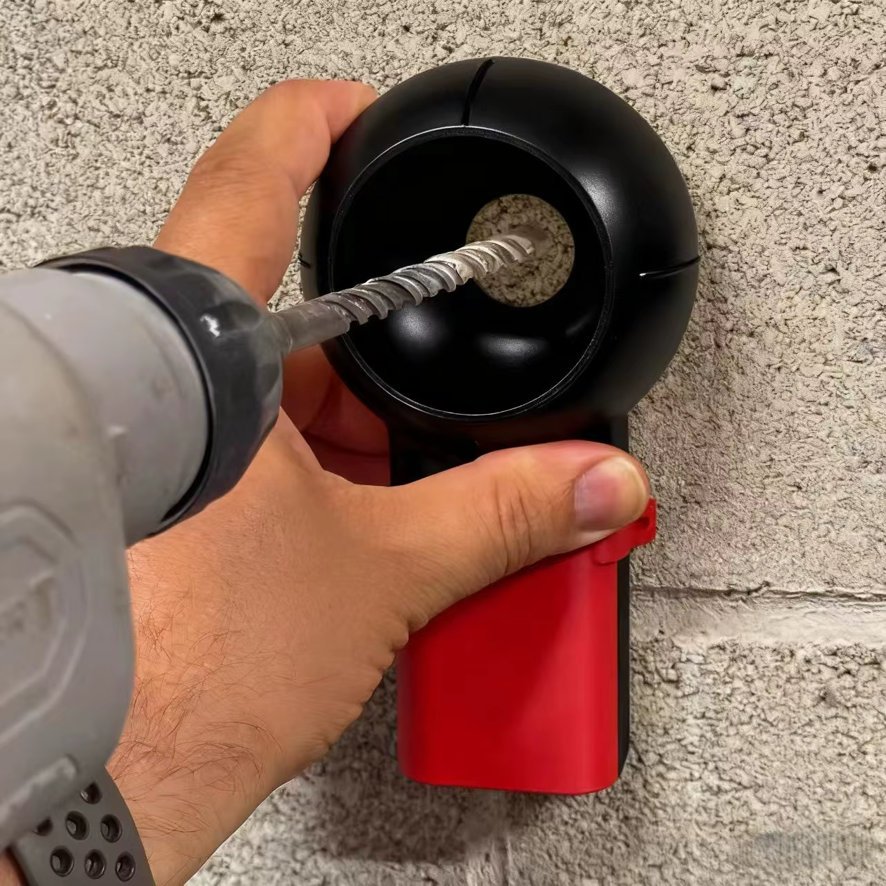 Collecteur de poussière de perçage avec joint rotatif