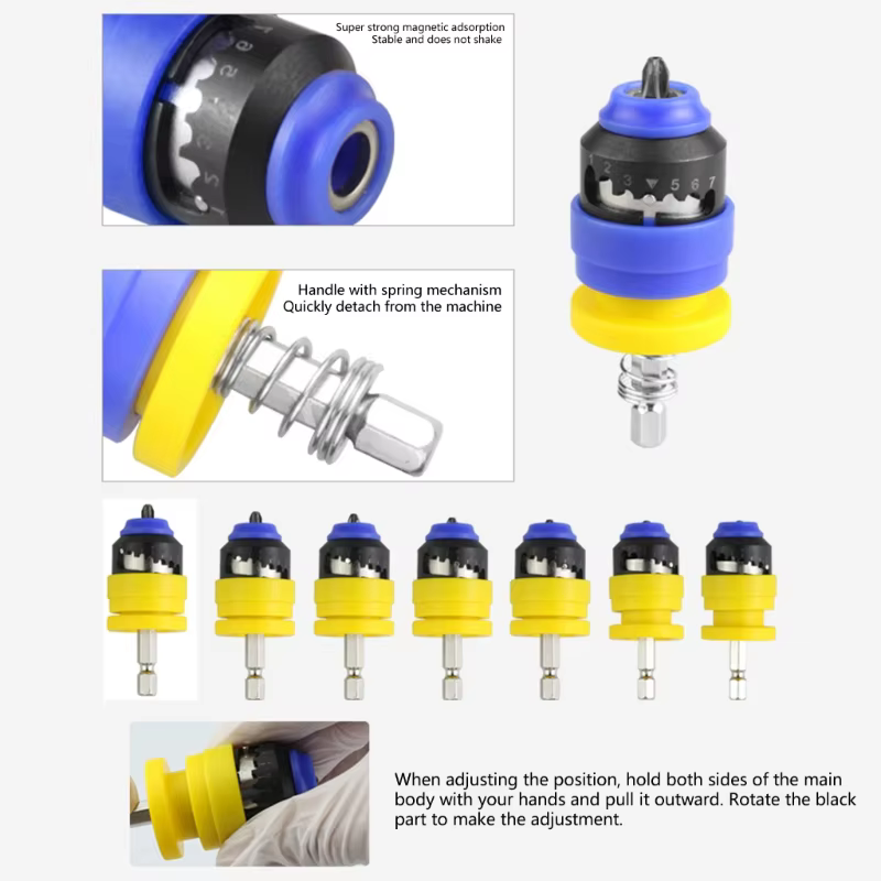 Foret à fraise semi-automatique régulé en profondeur