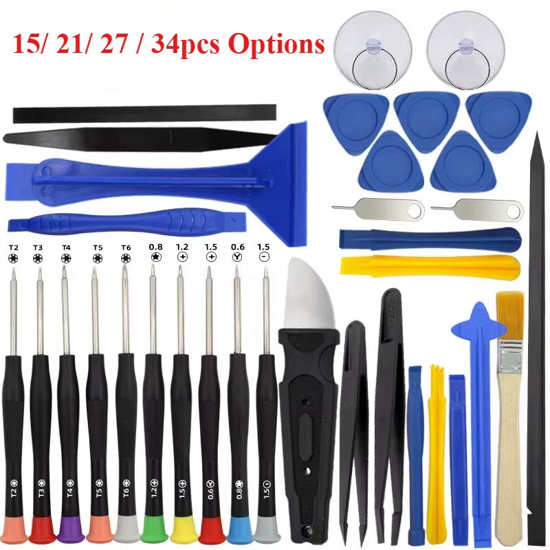 Ensemble d'outils de réparation de tournevis de précision 34/15 en 1 pour téléphone portable