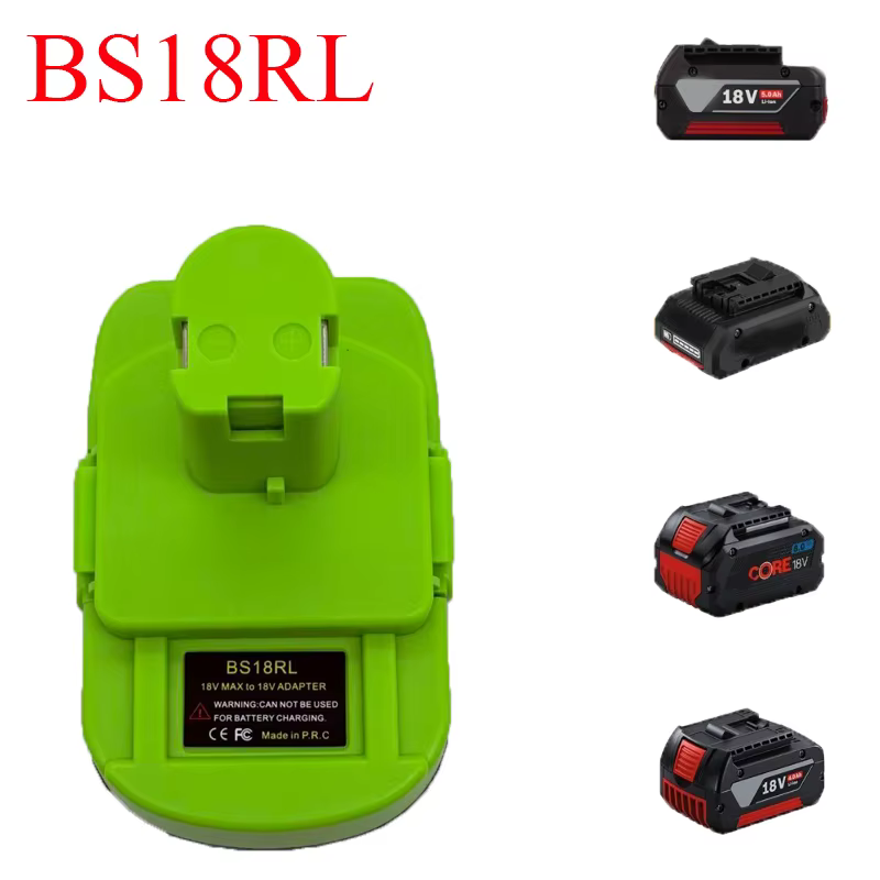 Adaptateur de batterie pour Batteries au Lithium Bosch 18V BS18RL