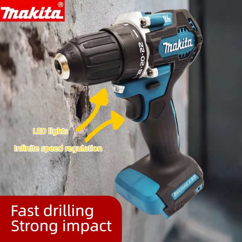Perceuse à percussion sans fil Makita DDF487 10 mm 18 V
