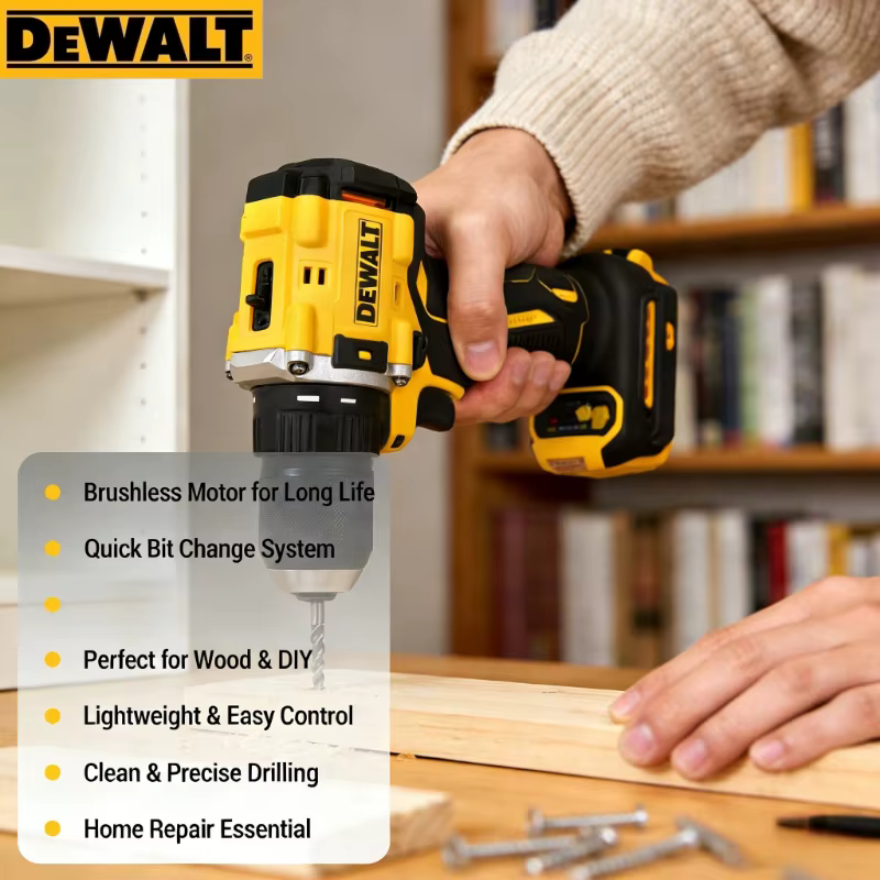 Perceuse sans fil DEWALT DCD805 Brushless 20V : Visseuse à percussion multifonction compacte (outil seul)