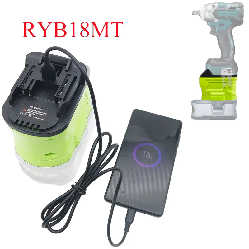 Adaptateur de Conversion de batterie RYB18MT RYB20DW RYB18MIL pour outils intelligents Ryobi Nickel-Lithium P103 P108 vers Makita/Dewalt/Milwaukee
