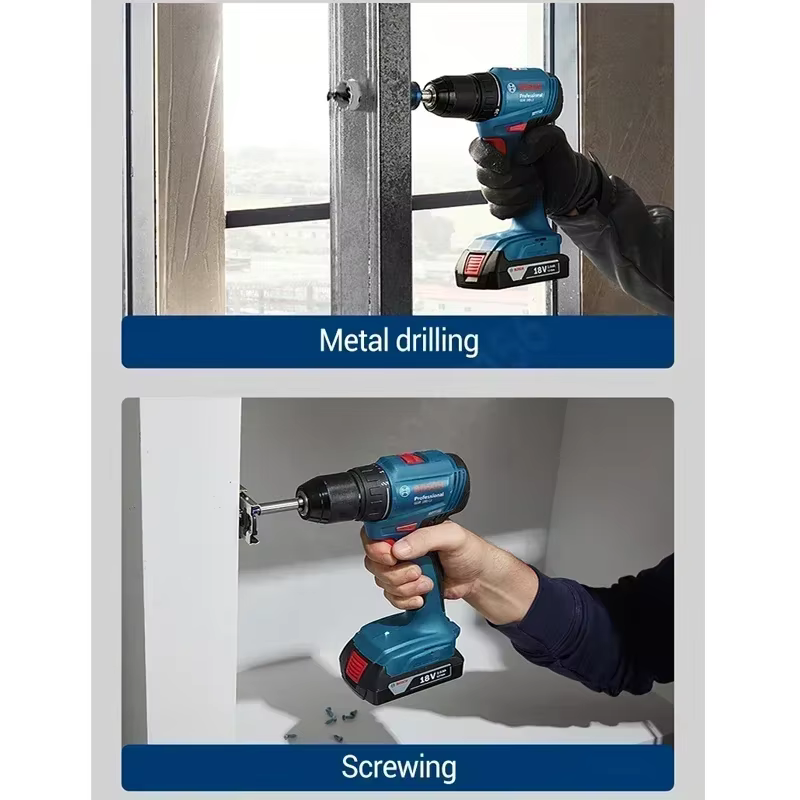 BOSCH GSR 185-LI perceuse sans fil tournevis pour métal bois mur 18V professionnel moteur sans brosse outil électrique GSR185-LI