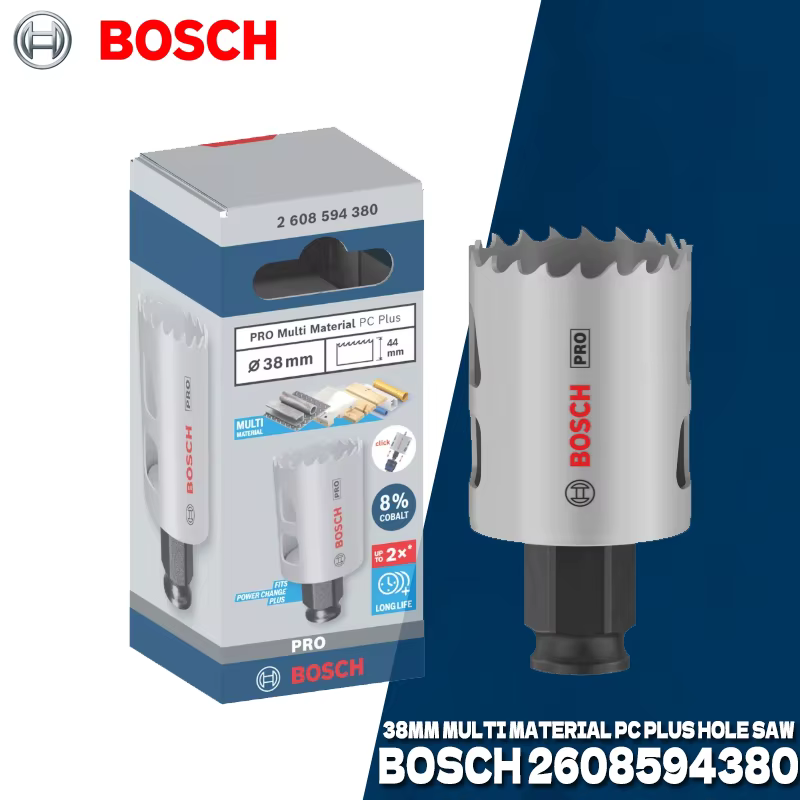 BOSCH 20/38//51/54/60/76/83/92 MM PRO Scie cloche multi-matériaux PC Plus pour perceuses à percussion 2608594368 2608594404 2608594394