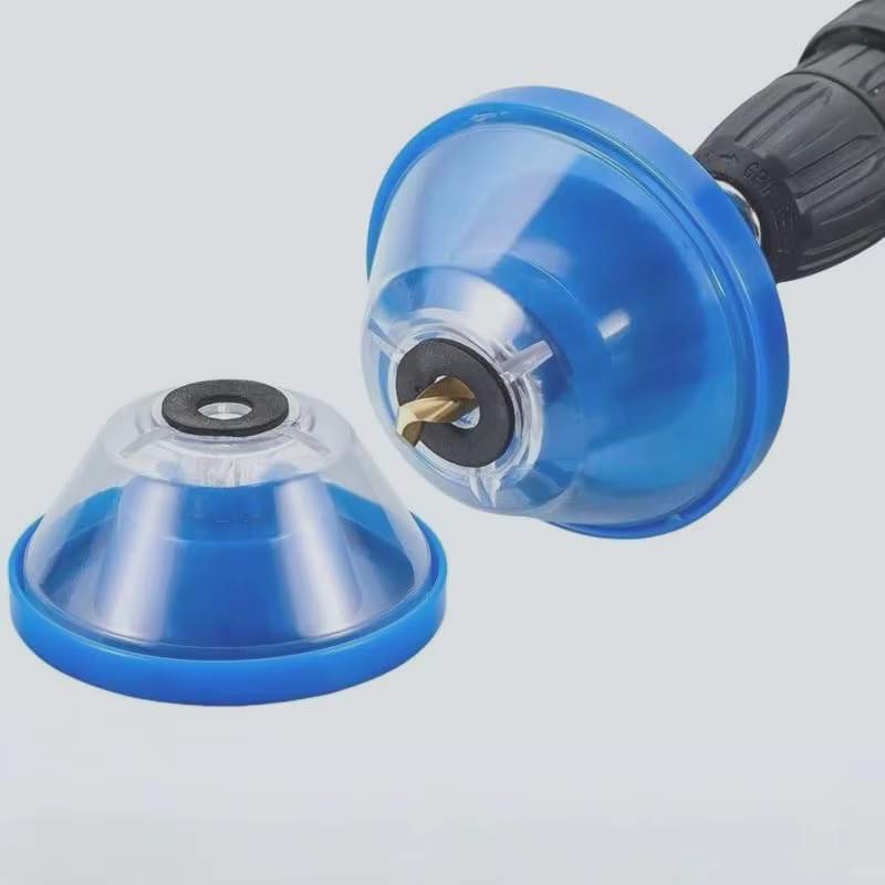 Collecteur de poussière pour perceuse électrique avec dôme transparent