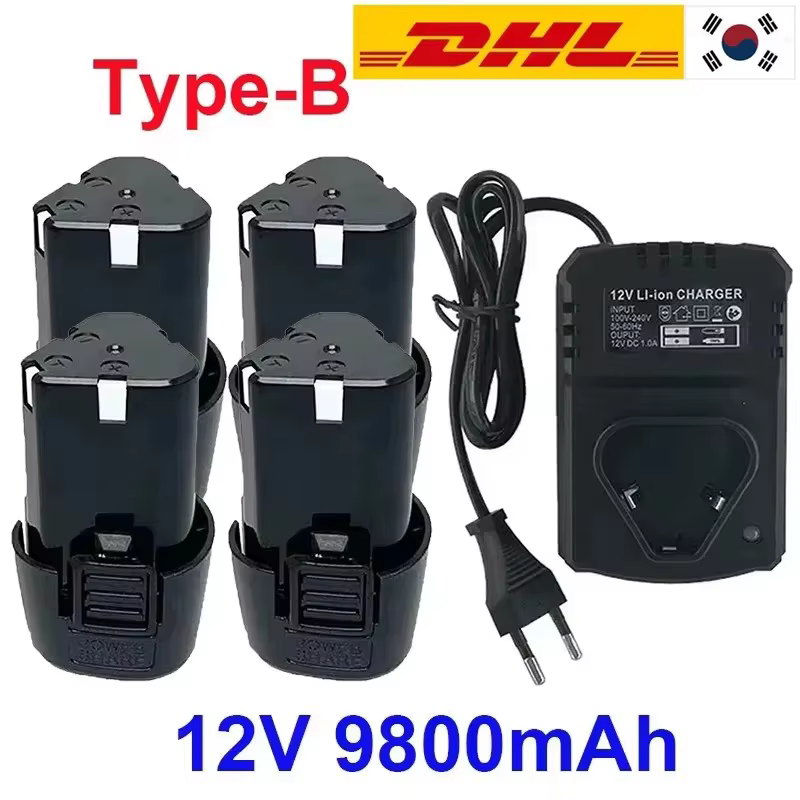 Batterie de charge universelle pour outil électrique 12V 9800mAh de type B