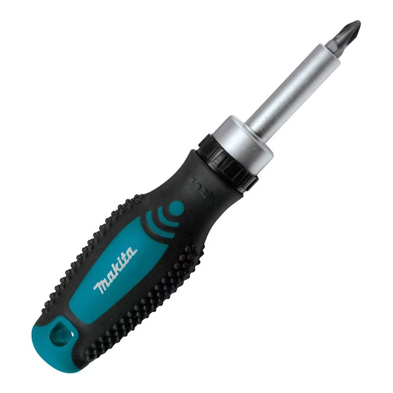 Makita D-58833 tournevis magnétique à cliquet embout remplaçable positif négatif antidérapant multifonctionnel facile à transporter outils à main
