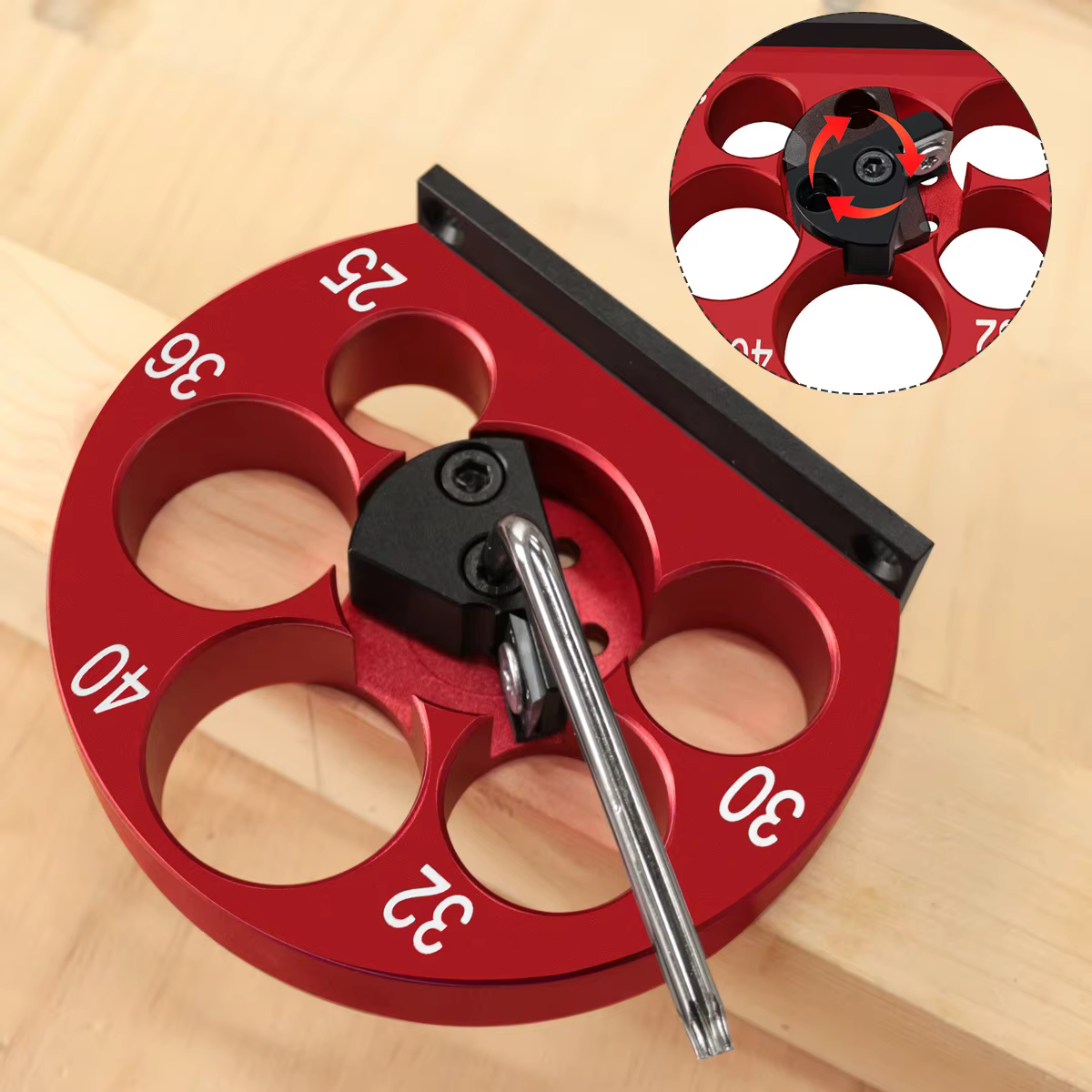 Kit de gabarit de fabricant de chevilles réglables 8-20mm/25-40mm