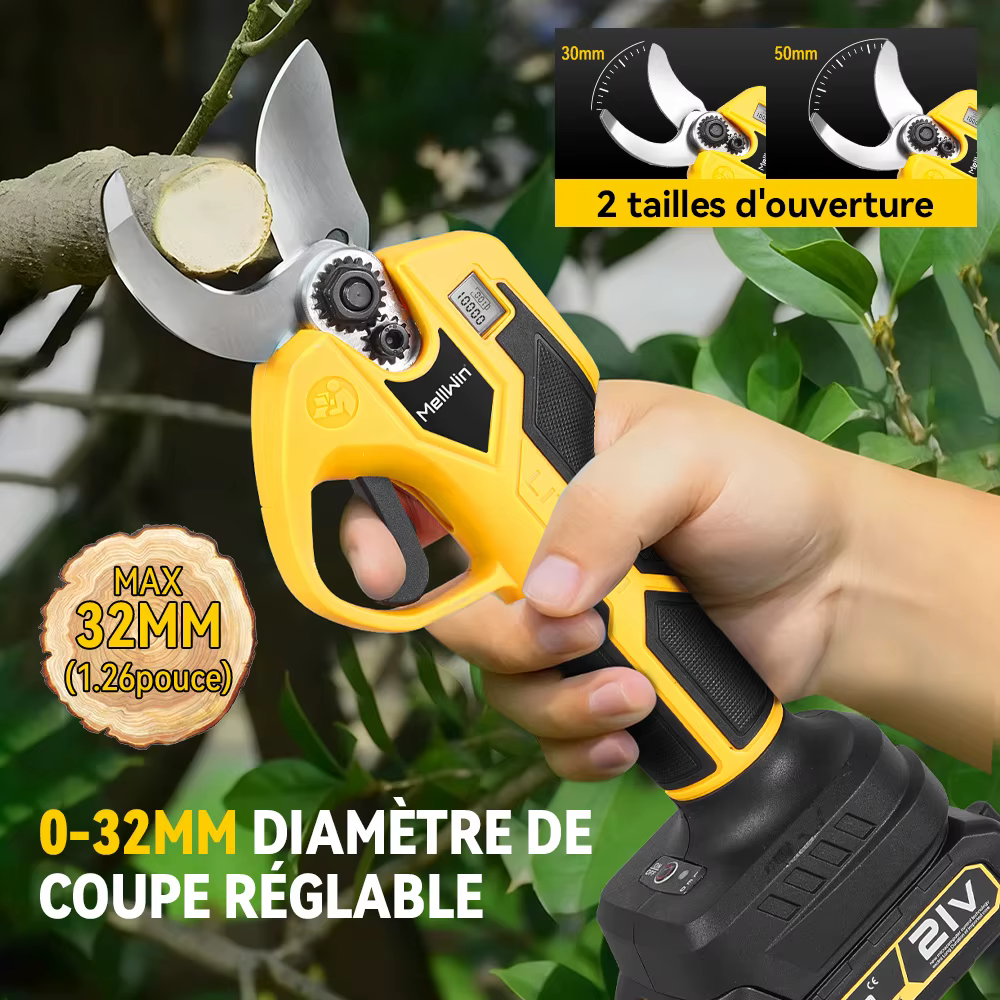MELLWIN – sécateur électrique sans balais