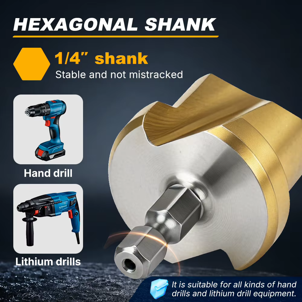 Perceuse d'étape de levage hexagonale du peu
