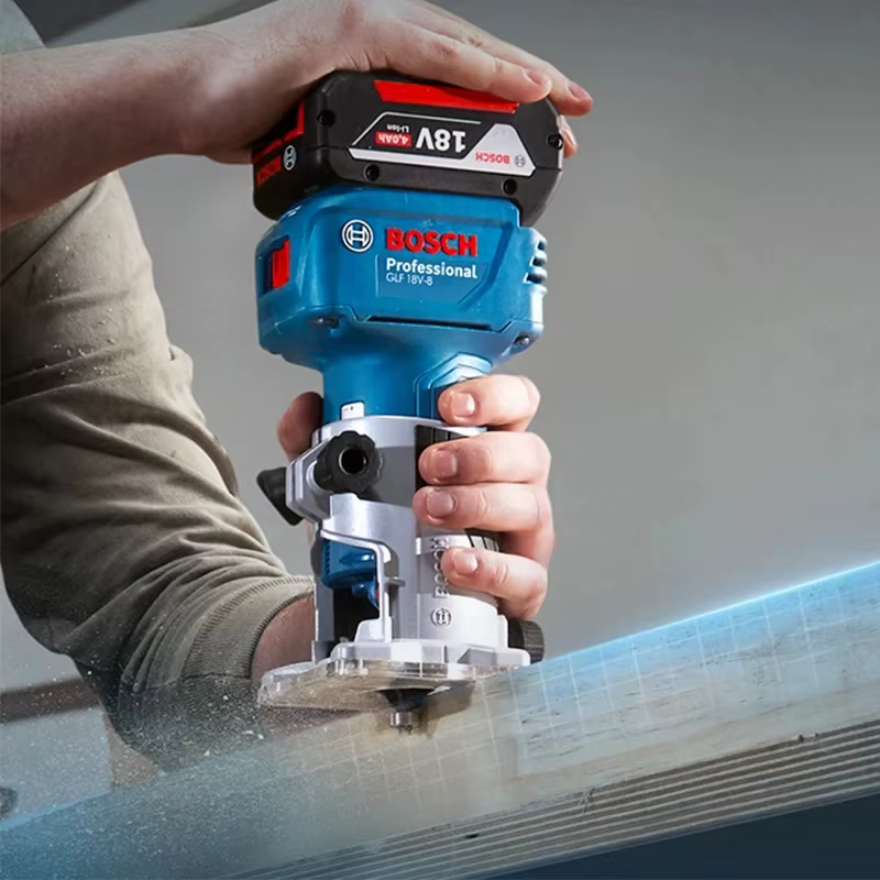 Bosch GLF 18V-8 bois routeur Machine 18V sans fil sans brosse 30000 tr/min rainurage sculpture fraisage trous menuiserie tondeuse électrique