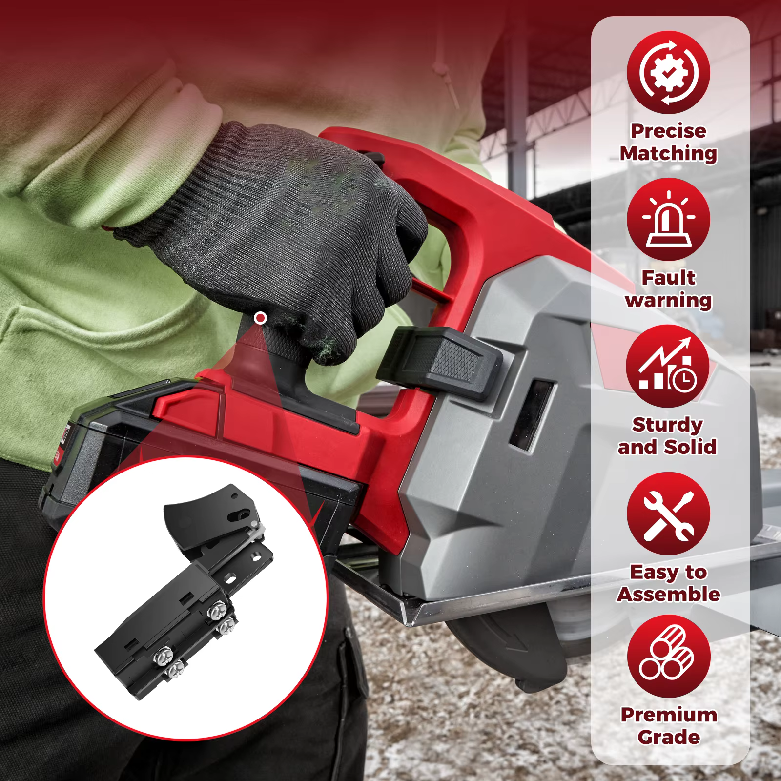 Interrupteur de scie circulaire pour Milwaukee M18
