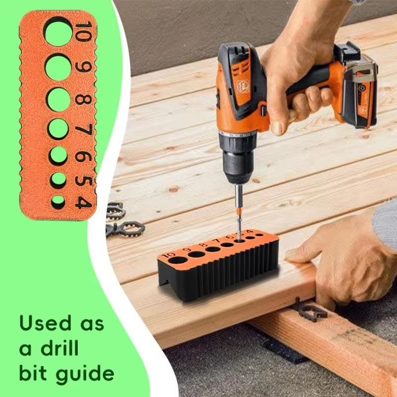 Guide de perçage adapté aux trous de 4/5/6/7/8/9/10 mm, outil de perçage DIY, bloc de perçage, outil de jonction, accessoire de précision multifonctionnel