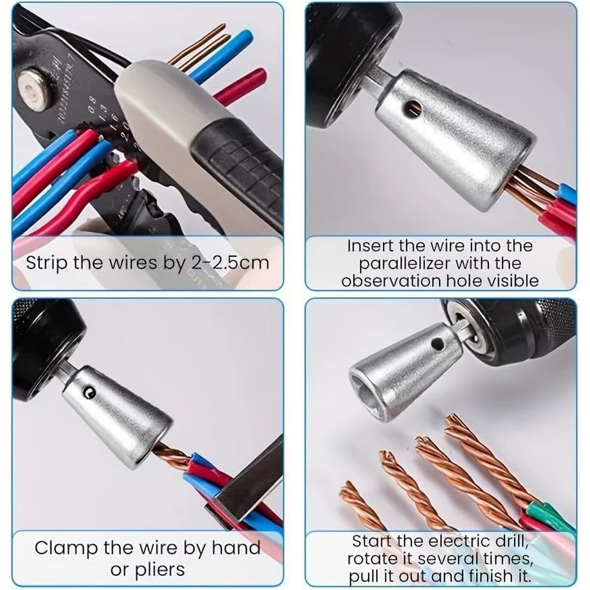 Outil de torsion de fil pour perceuse