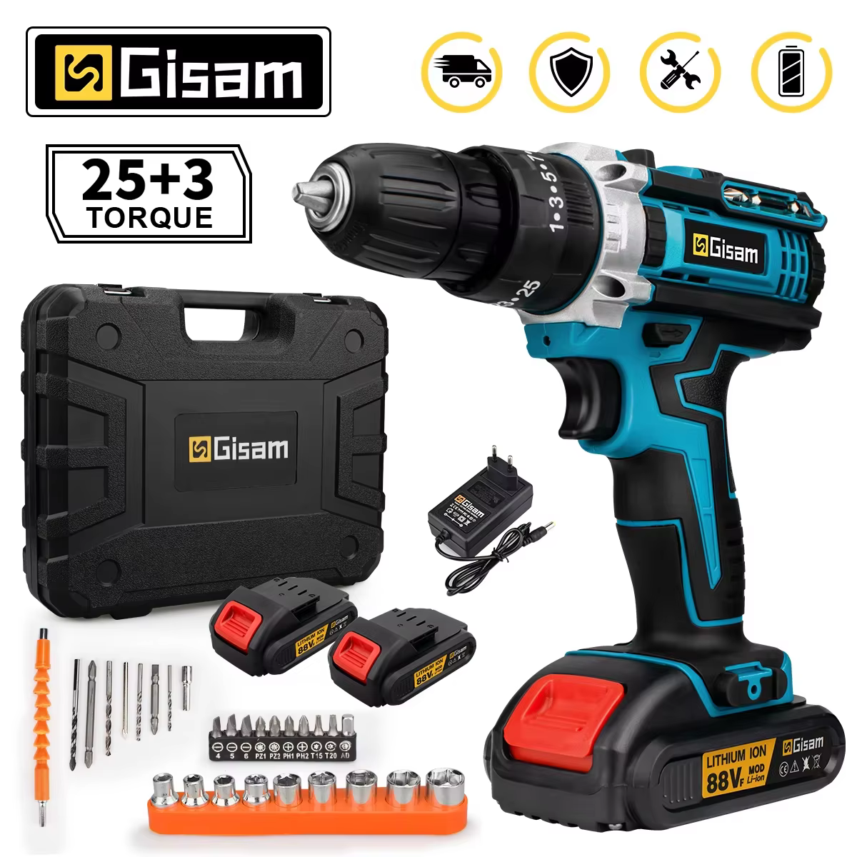 Perceuse sans fil 21V, tournevis électrique