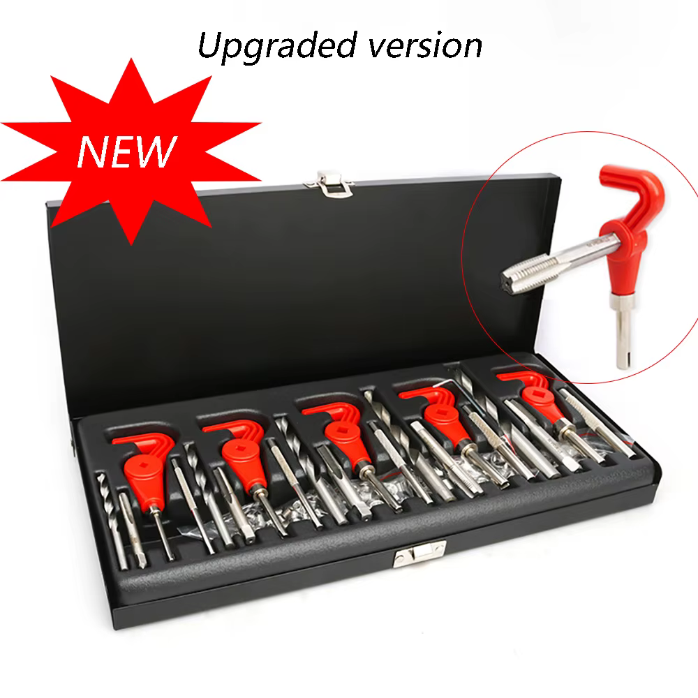 Nouveau Style 131 pièces outil de réparation de filetage M5 M6 M8 M10 M12 clé à molette outils