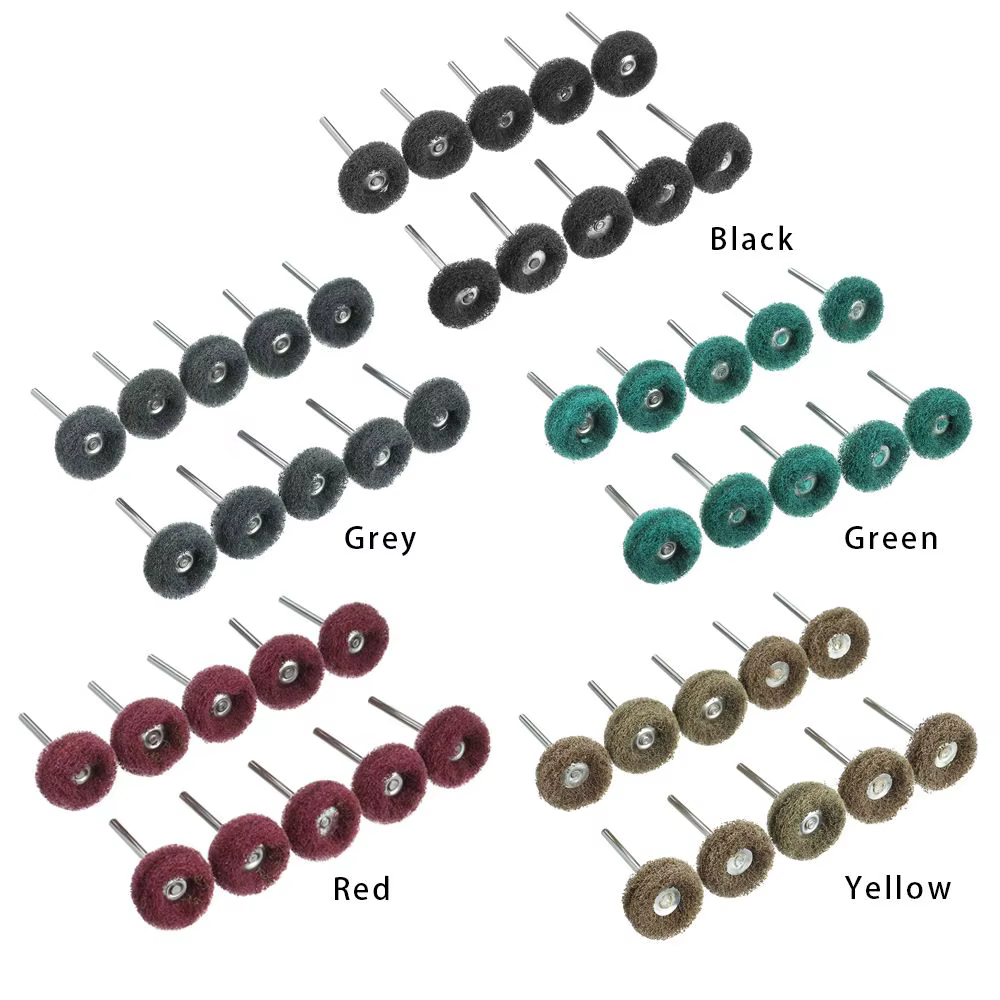 Mini accessoires de polissage de ponçage avec tige de 3mm