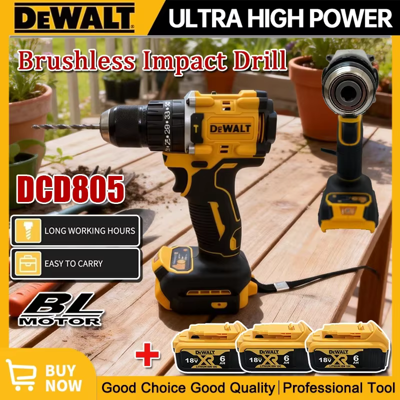 Perceuse à percussion sans fil DEWALT DCD805