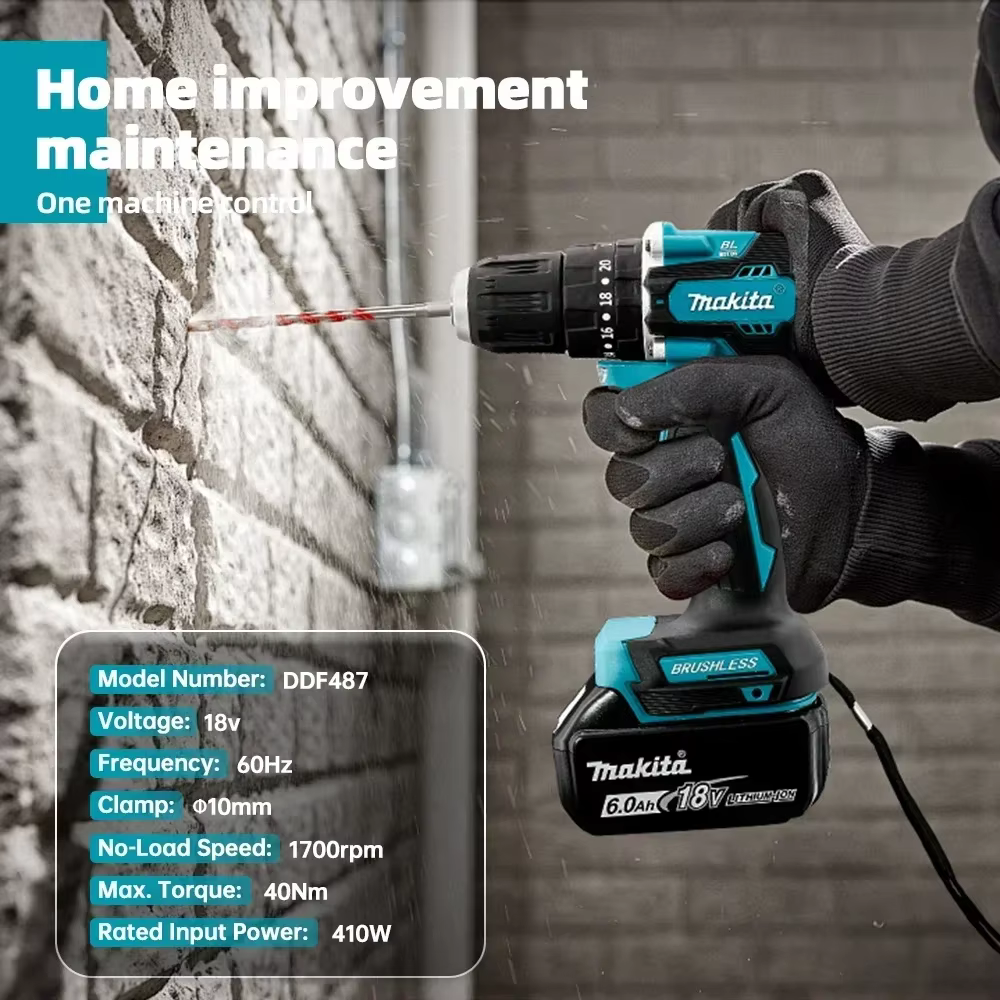 Perceuse-visseuse sans fil Makita DDF48718V