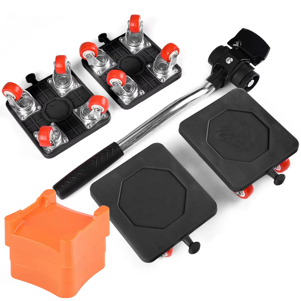 Ensemble d'Outils de Déménagement de Meubles RapDuty, Levage de Transport de Meubles, T-shirts de Travail, Rouleau, Roue, Bar, Objets, Outils à Main Mobiles, 400kg