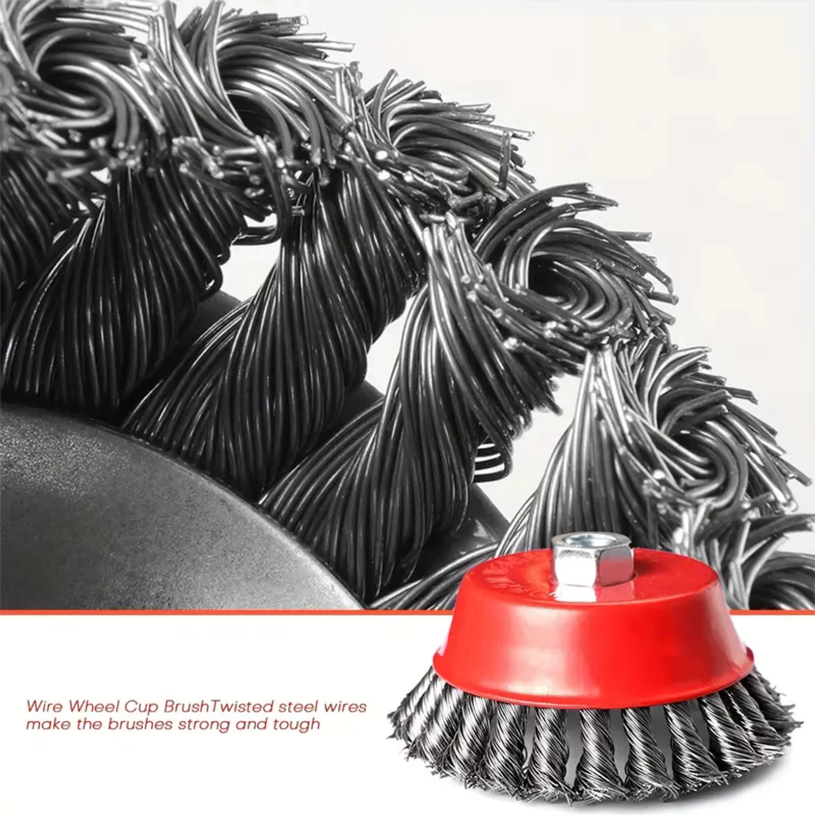 Brosse métallique pour meuleuse d'angle