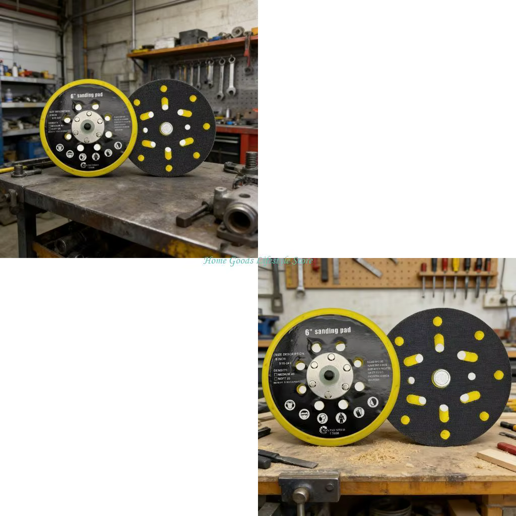 E74E plaque disque ponçage en plastique professionnelle 6 pouces pour ponceuse BO6030 BO6040 RO1