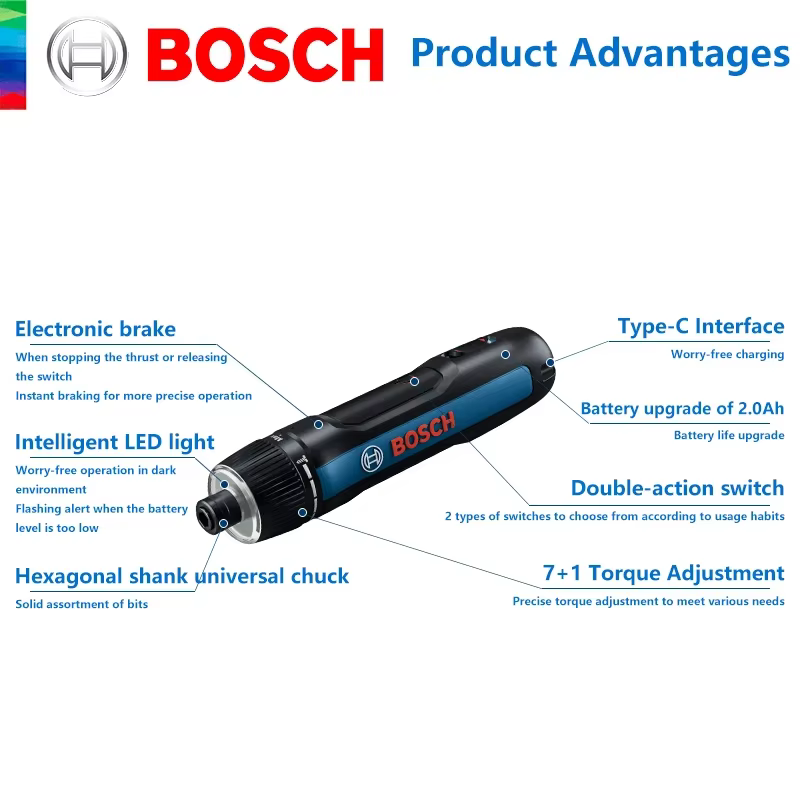 Tournevis sans fil au lithium BOSCH GO 3 3