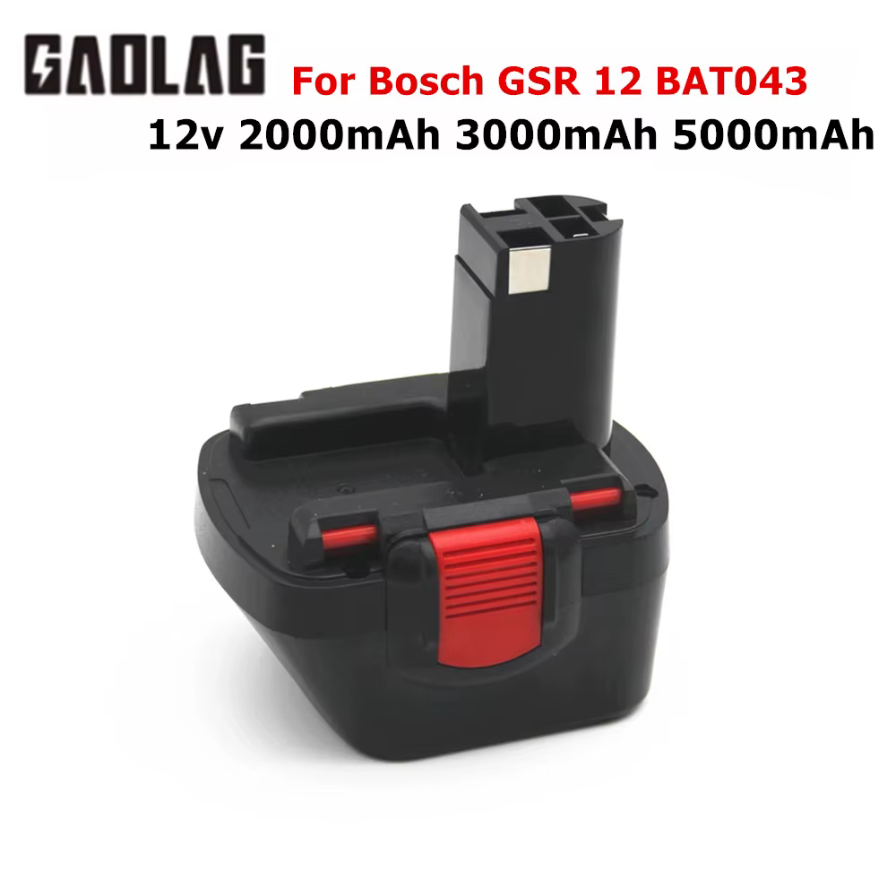 12 v 2000mah 3000mah 5000mah Batterie pour Bosch 12 V Perceuse GSR 12 VE-2 GSB 12 VE-2 PSB 12 VE-2 BAT043 BAT045 BTA120 26073 35430