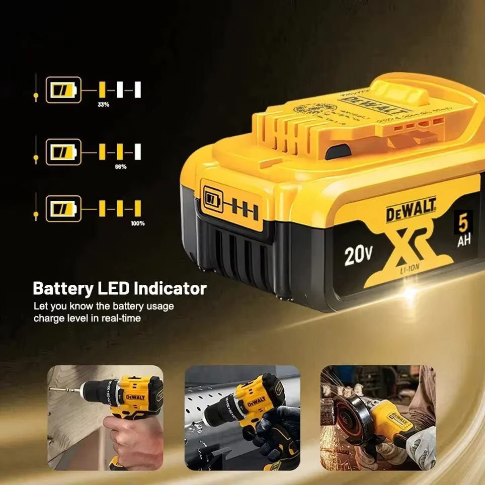 Batterie d'origine DeWALT 20V/60V 6Ah 9Ah MAX FlexVolt pour outil électrique DCB606 DCB205 DCB206 DCB209 DCB182