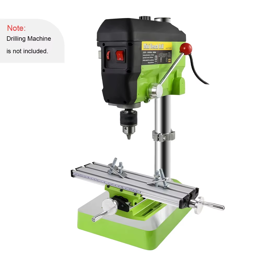 Table à glissière croisée multifonctionnelle de haute précision – Plateau de travail réglable X-Y pour perceuse d'établi