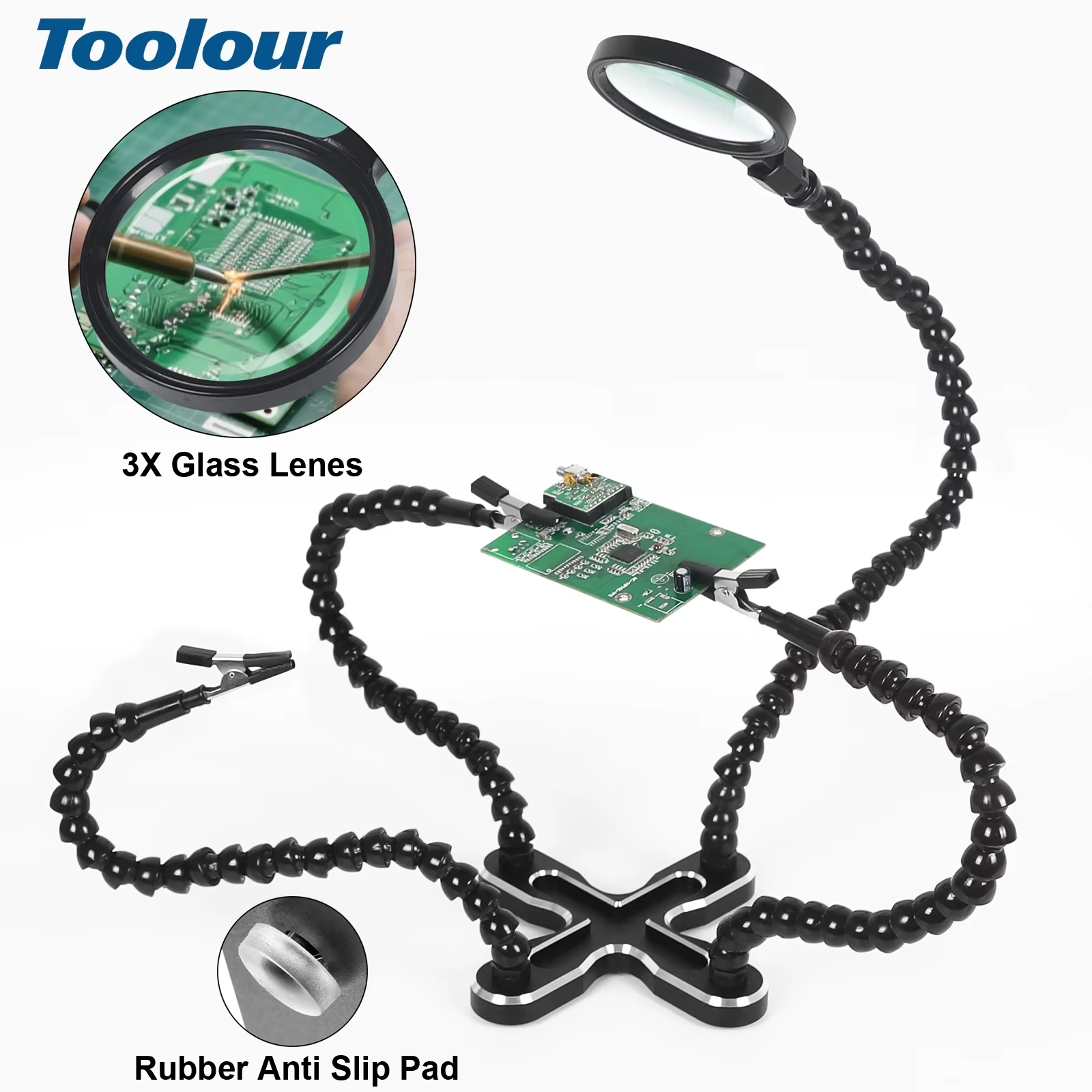 Toolour aide les mains outil de soudure troisième main