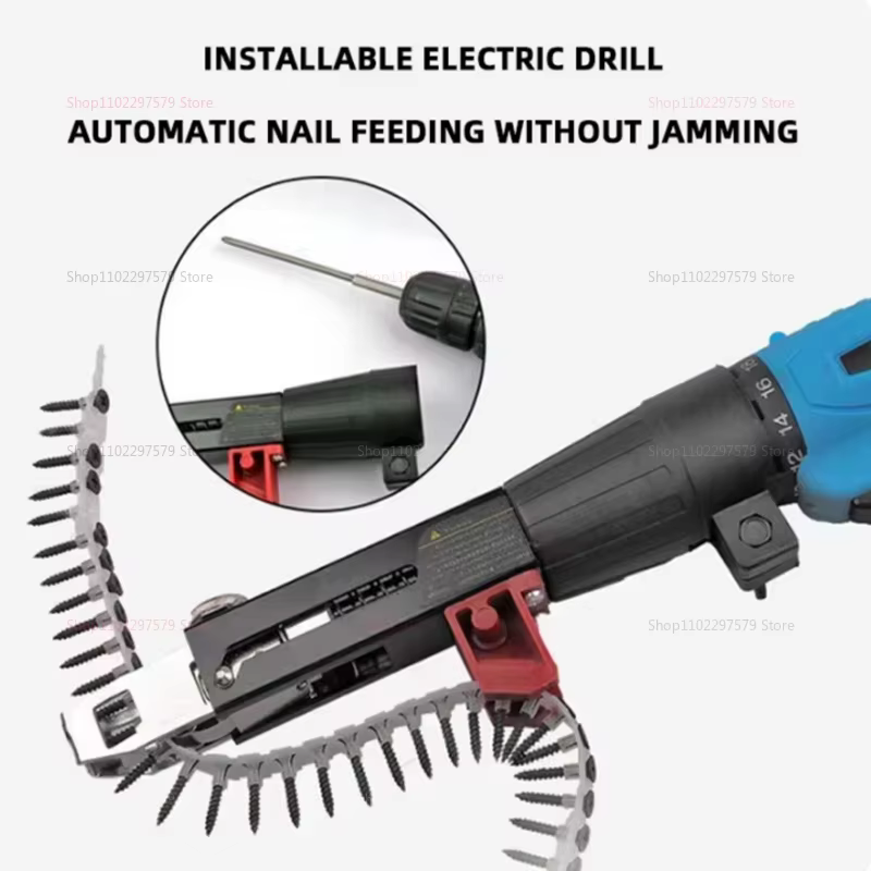 Tournevis automatique chaîne pistolet à ongles adaptateur pour perceuses électriques