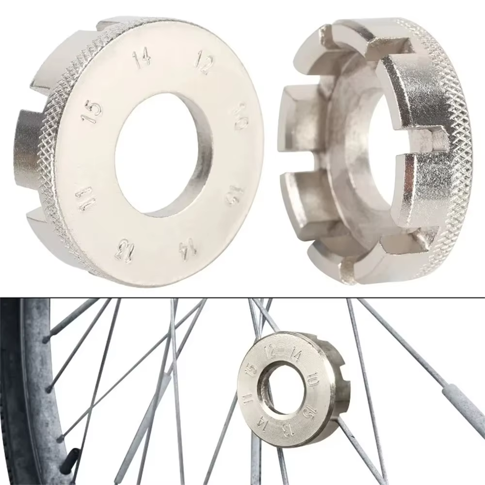 Bikersay clé de jante de roue de vélo Mini clé de réglage rainure à 8 voies clé de Tension de rayons