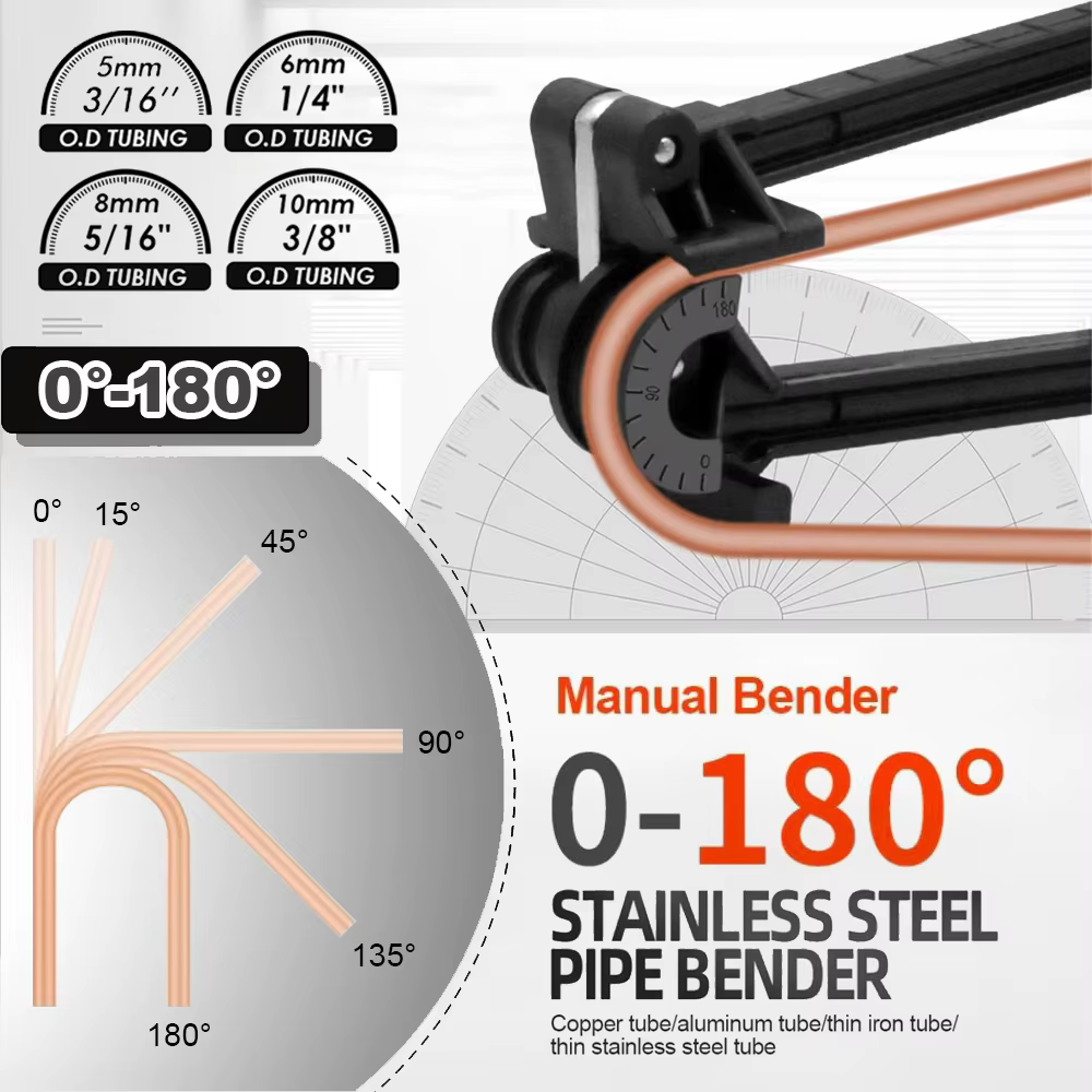180 ° Cintreuse de tubes polyvalente 4 en 1
