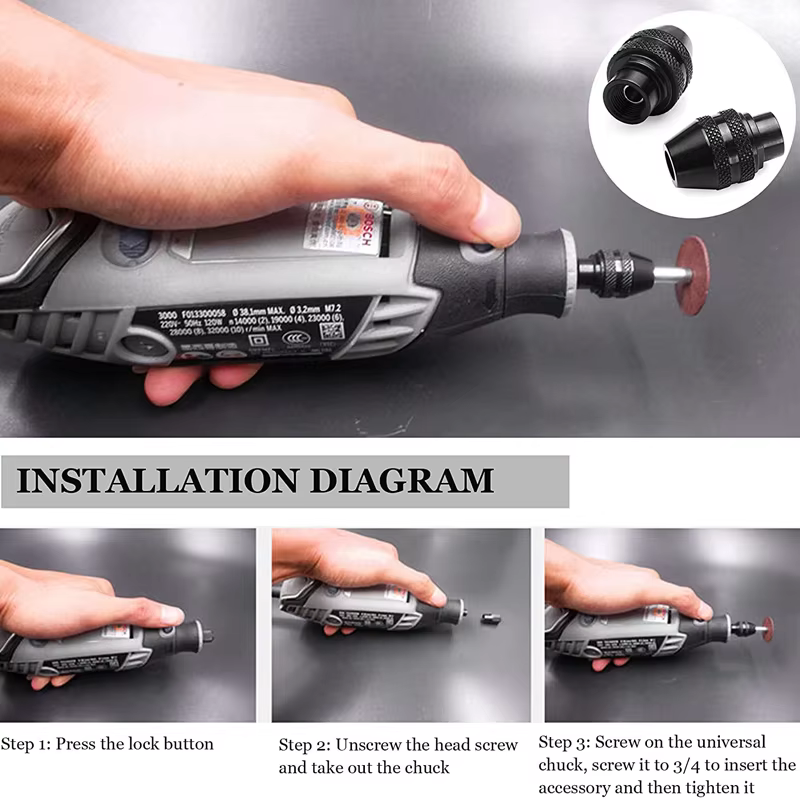 Fixation Dremel pour outil rotatif