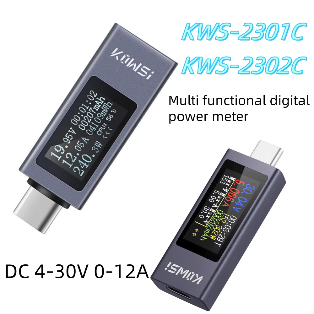 2301C KWS-2302C affichage numérique multifonctionnel tension cc compteur de courant