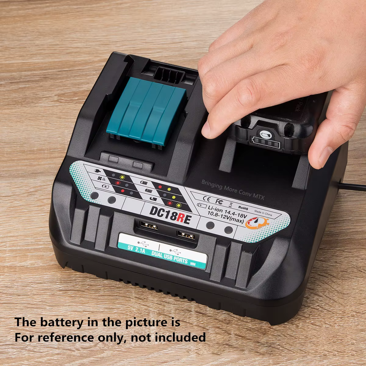 Chargeur de batterie Li-ion pour outils Makita 18V 14.4V 10.8V 12V