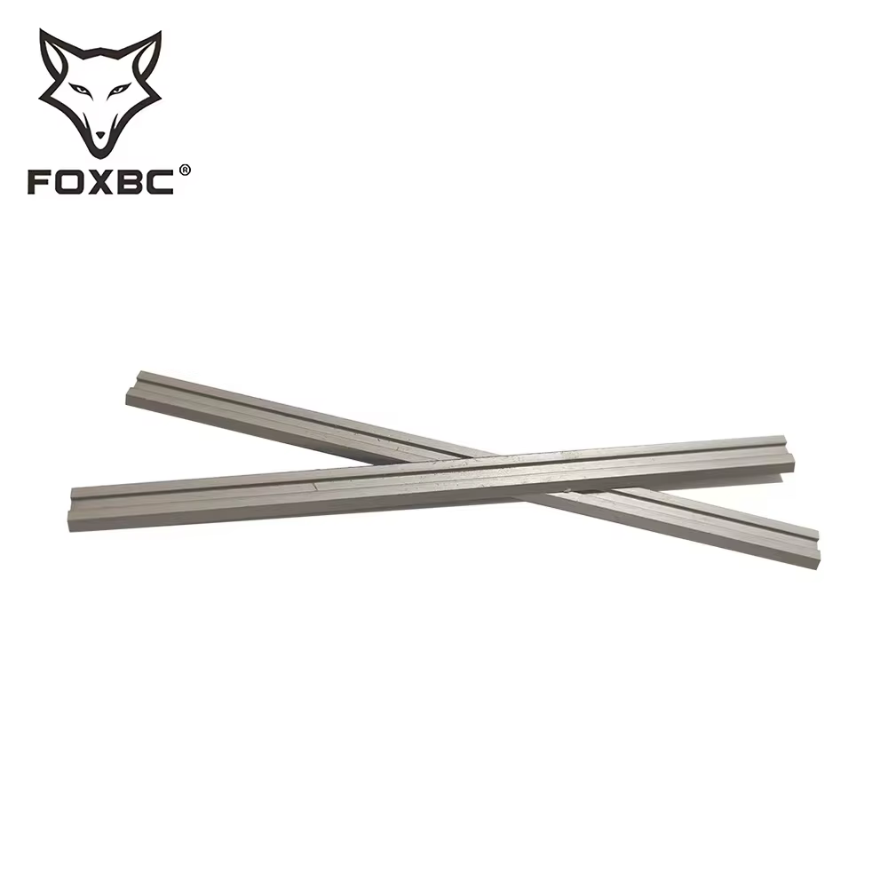 FOXBC 82mm HSS lames de raboteuse couteaux pour Bosch DeWalt Metabo Makita tendance et Elu outils électriques pour le travail du bois accessoire 3-1/4 "10 pièces
