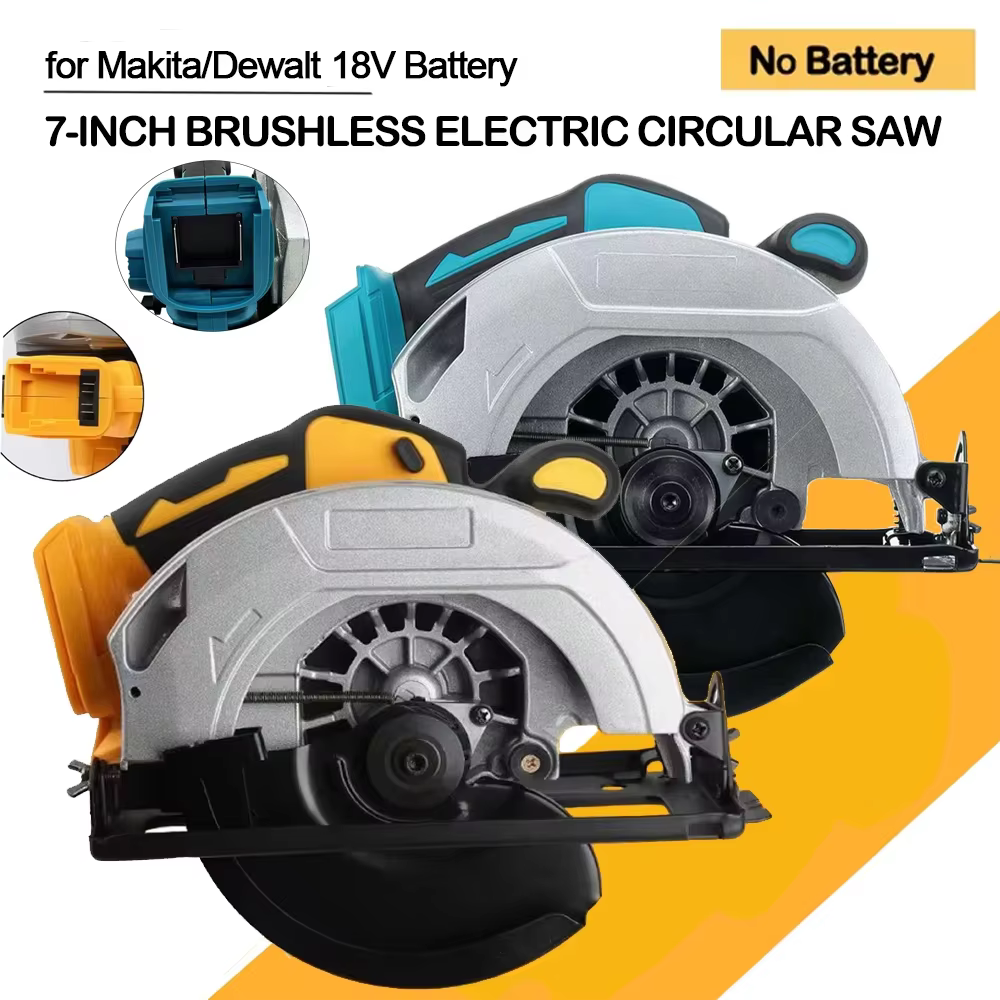 Makita/Dewalt – scie circulaire électrique sans fil de 7 pouces