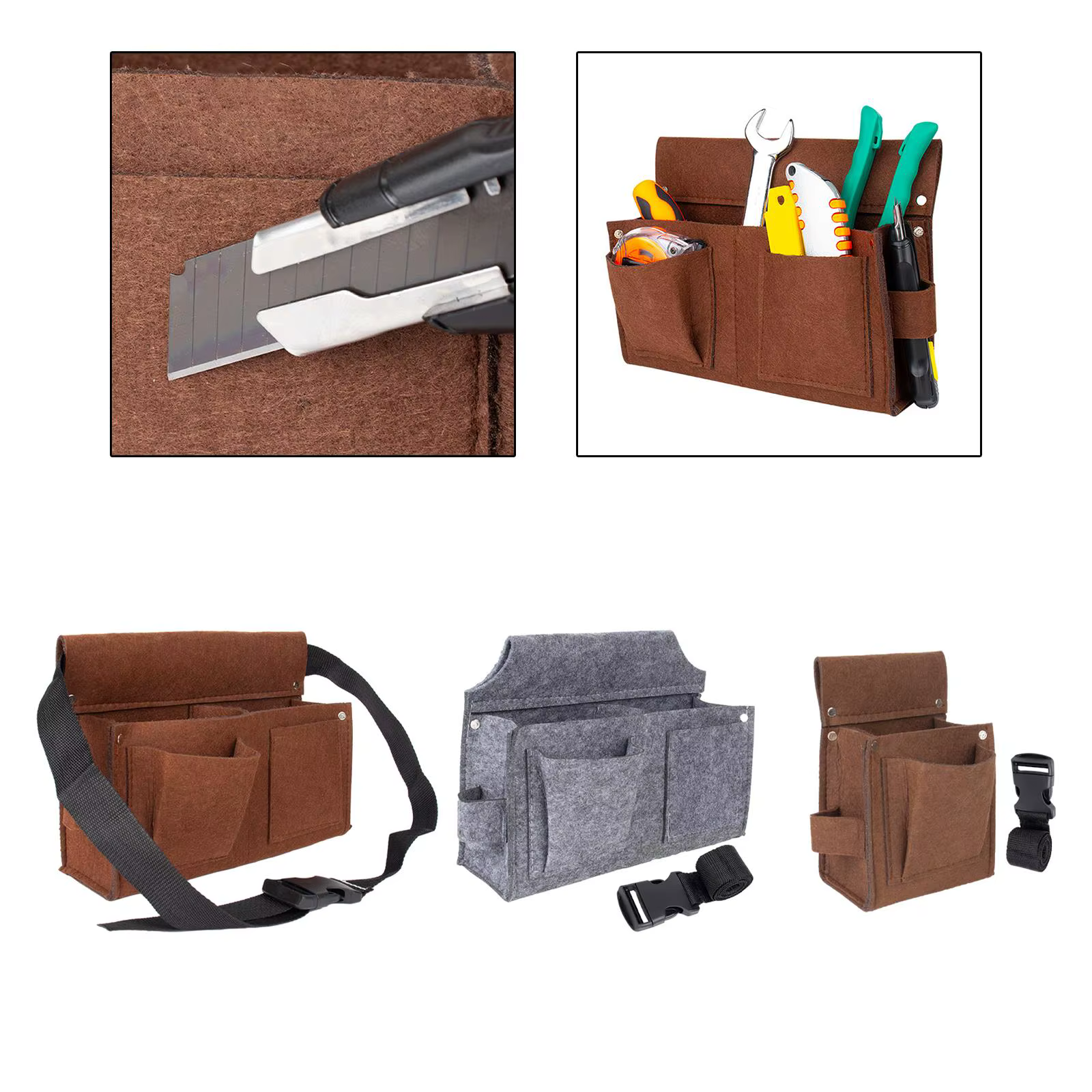 Pochette porte-outils, fixation de Clip de ceinture polyvalente
