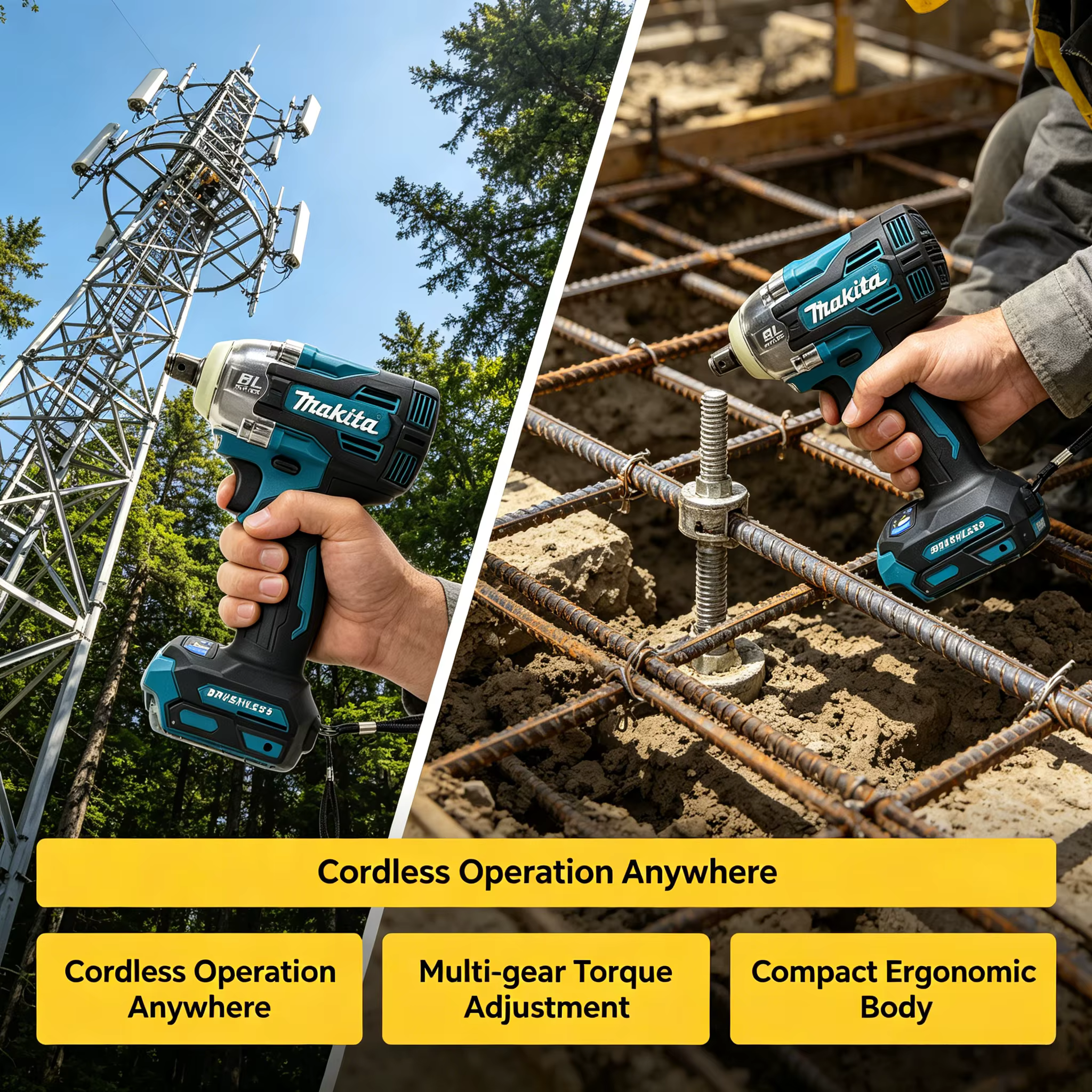 Makita TW004G Perceuse-visseuse sans balais 18V et tournevis électrique