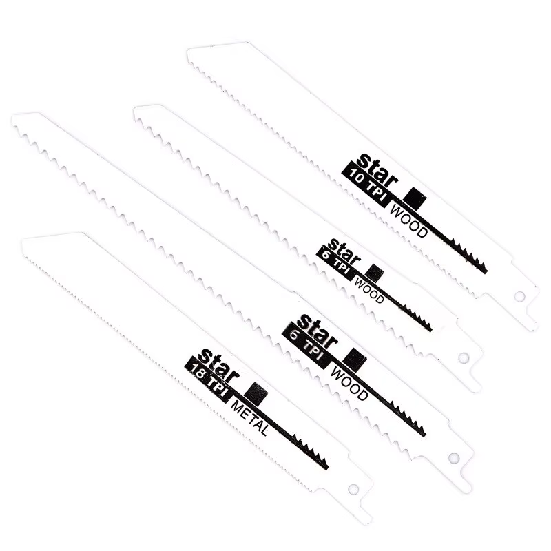 Jeu de lames de scie sabre universelles 4 pièces en acier au carbone haute vitesse
