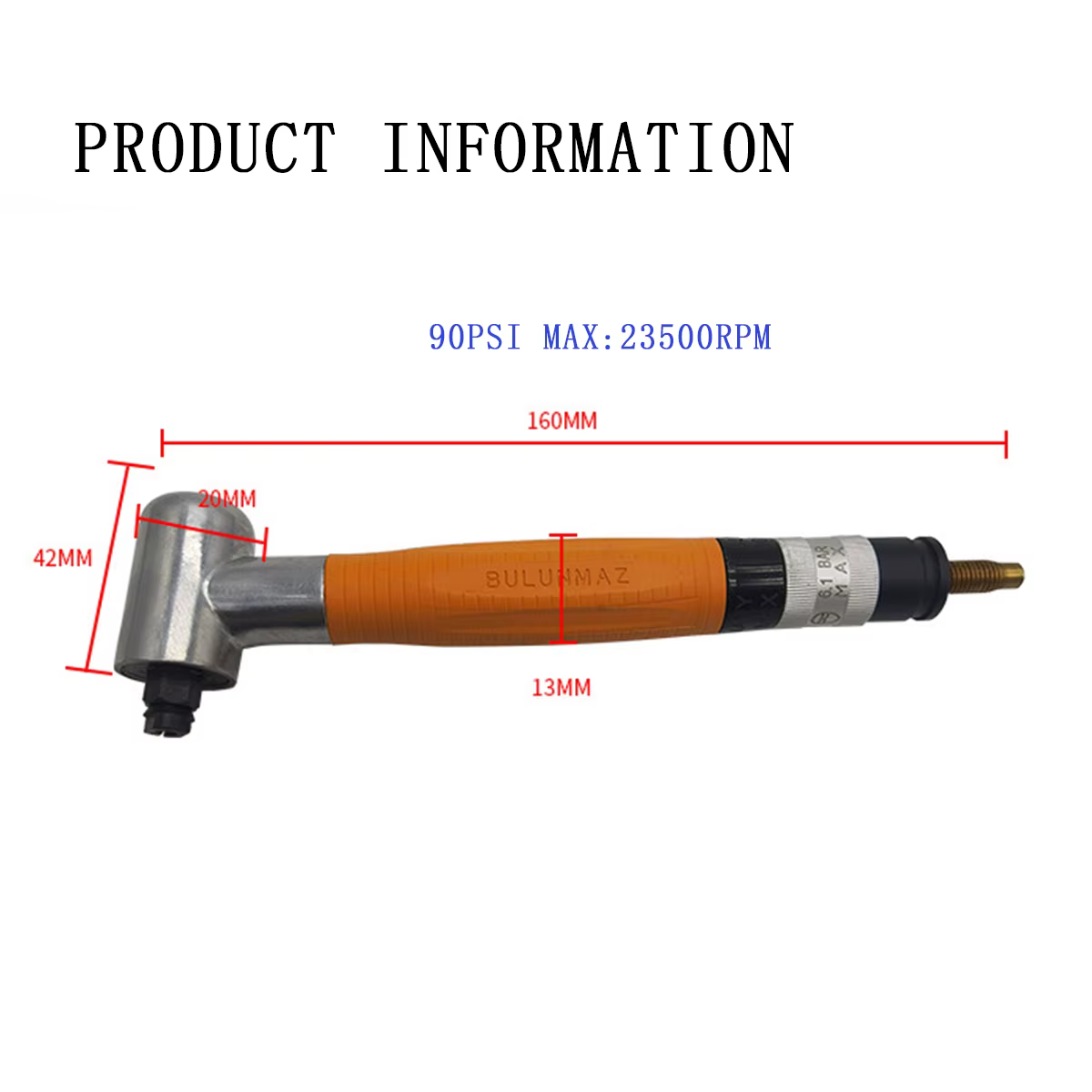 SONIDEC 3mm 90 degrés Air pneumatique Micro meuleuse meulage ensemble d'outils de polissage métal coupe outils abrasifs en gros