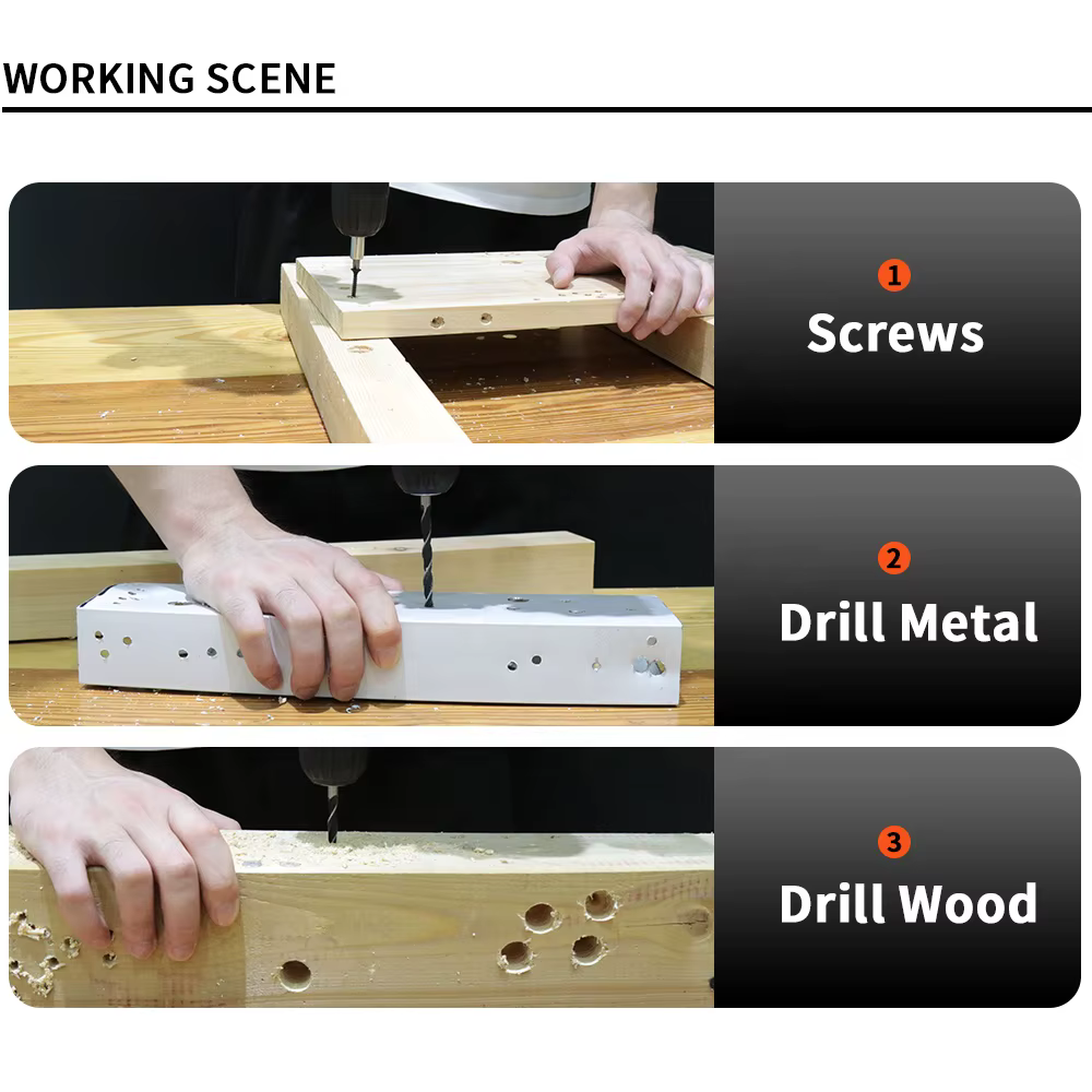 Outils électriques professionnels : perceuse et visseuse à chocs sans fil 21 V pour travaux de bricolage