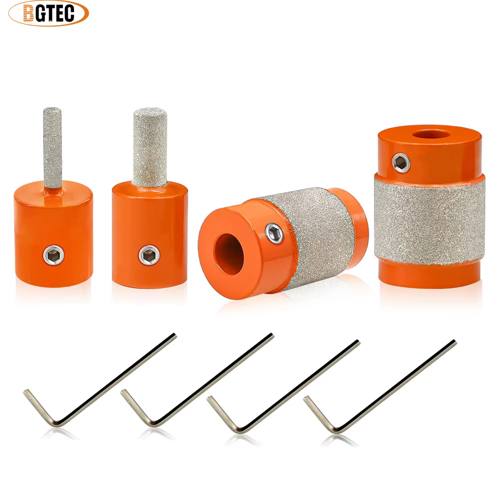 BGTEC 3/6/19/25mm Têtes de meuleuses pour verre