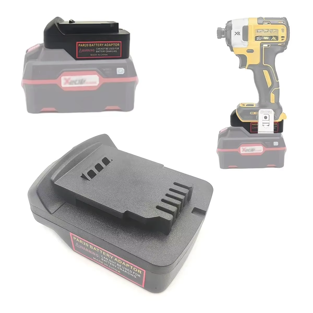 Adaptateur de batterie convertit pour Batteries au Lithium Parkside 20V