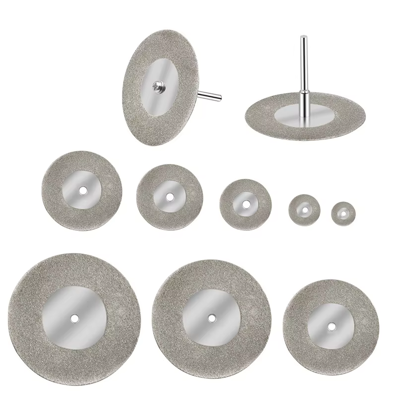 Mini disque de coupe diamant 16-60mm avec mandrin disques diamantés abrasifs pour lames de scie diamantées Dremel