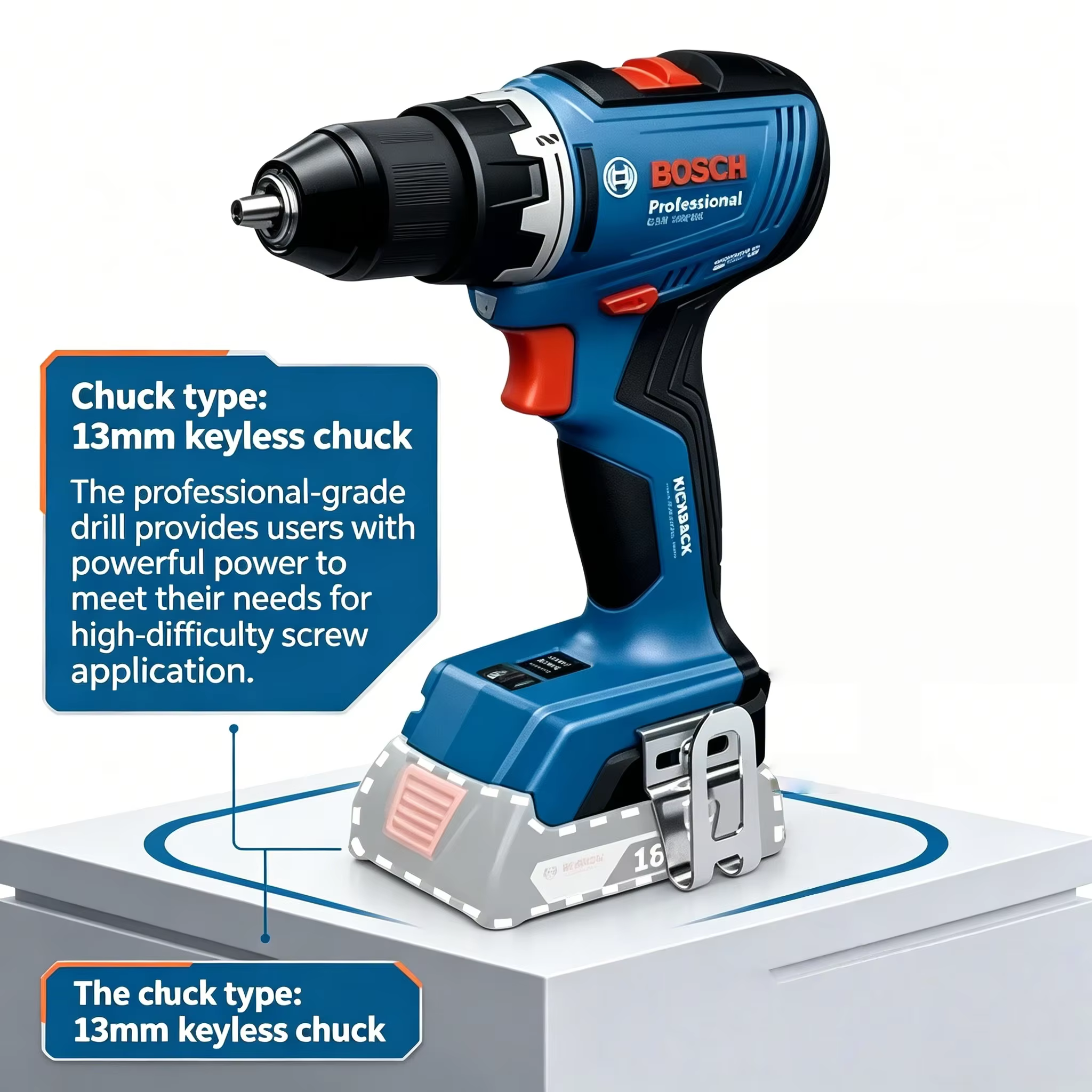 Perceuse sans fil Bosch GSR 18V-65 sans balais
